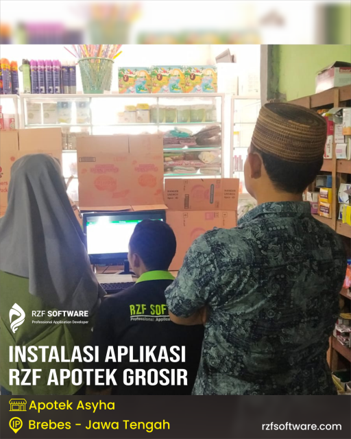 Instalasi Aplikasi Apotek Brebes - Apotek Asyha 
